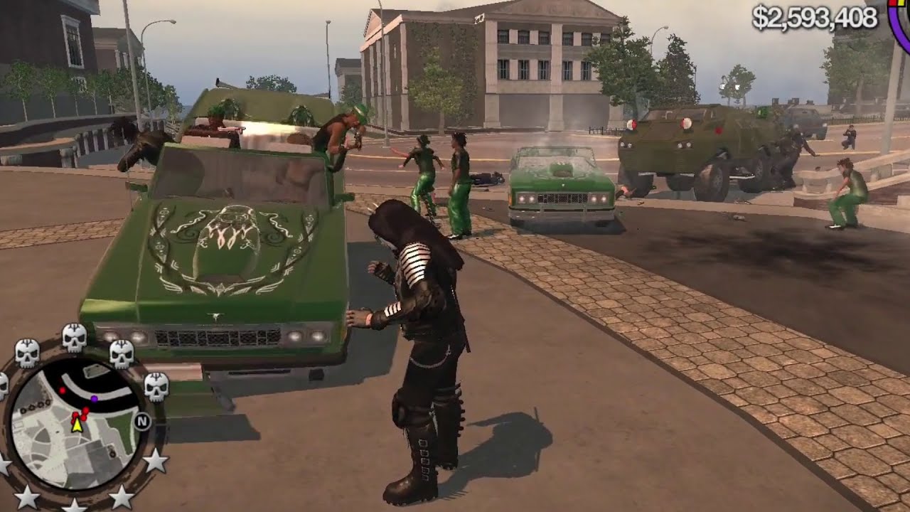 Saints Row 2 5-Star Destruction With Police And Gangs
