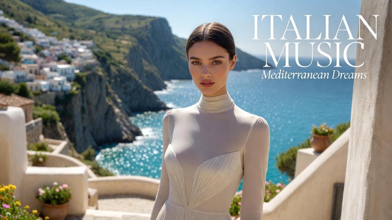 Italian Vibes & Mediterranean Journey 🎶 Amalfi Coast Peaceful Views 4K | Dolce Italia Music