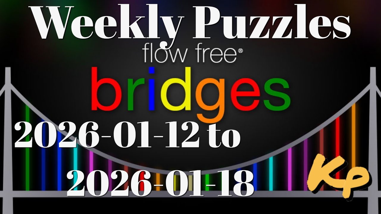 Flow Free Bridges - Weekly Puzzles - Worm Challenge - 2026-01-12 to 18 - January 12th to 18th 2026