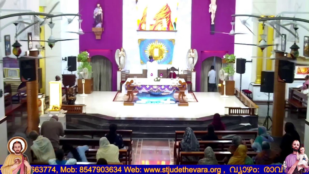 06-03-2026  FRIDAY  6.am &7.am  Holy Mass  St Joseph & St JUDE Church Thevara