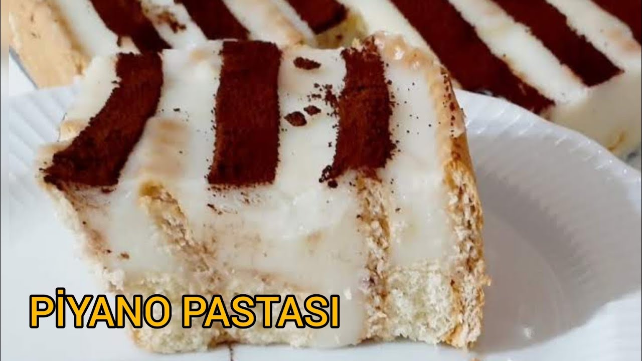 Şık Görüntüsüyle Piyano Pastası #piyanopastası #pasta #pastatarfleri #cooking #yummy #cook #kremalı 