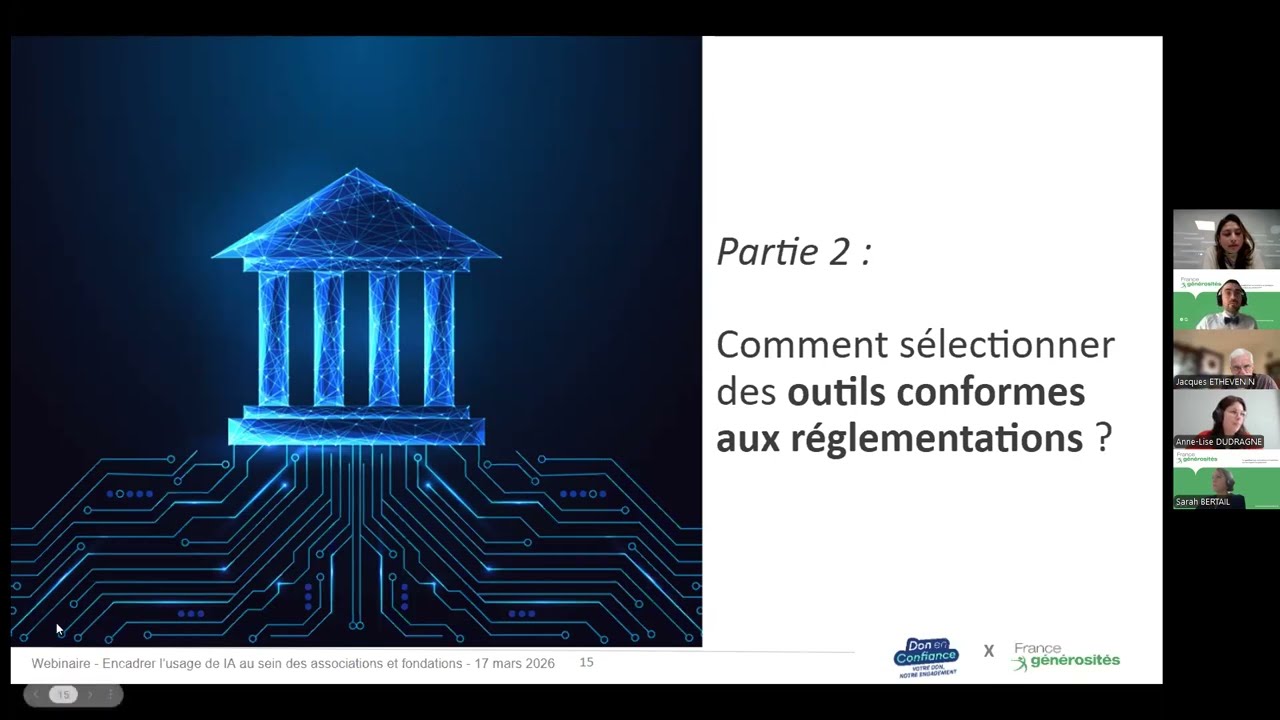 Webinaire - Guide Encadrer l’usage de l'IA au sein des associations et fondations