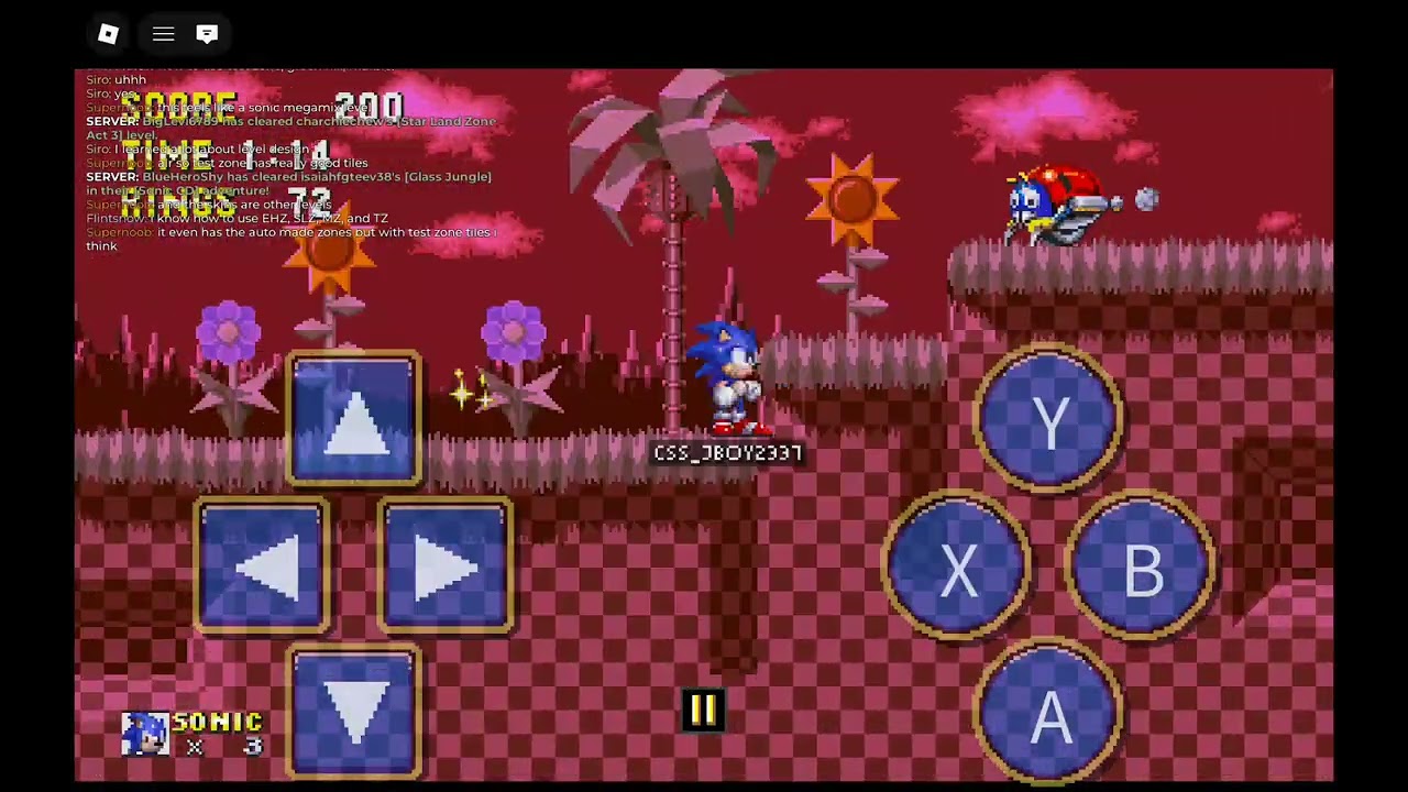 Classic sonic simulator v13.2  -  peaceful park zone [ by@siroyt507]]