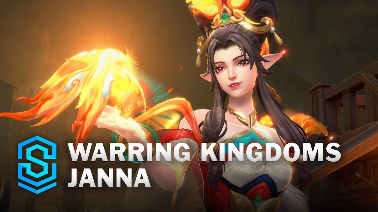 Warring Kingdoms Janna Wild Rift Skin Spotlight