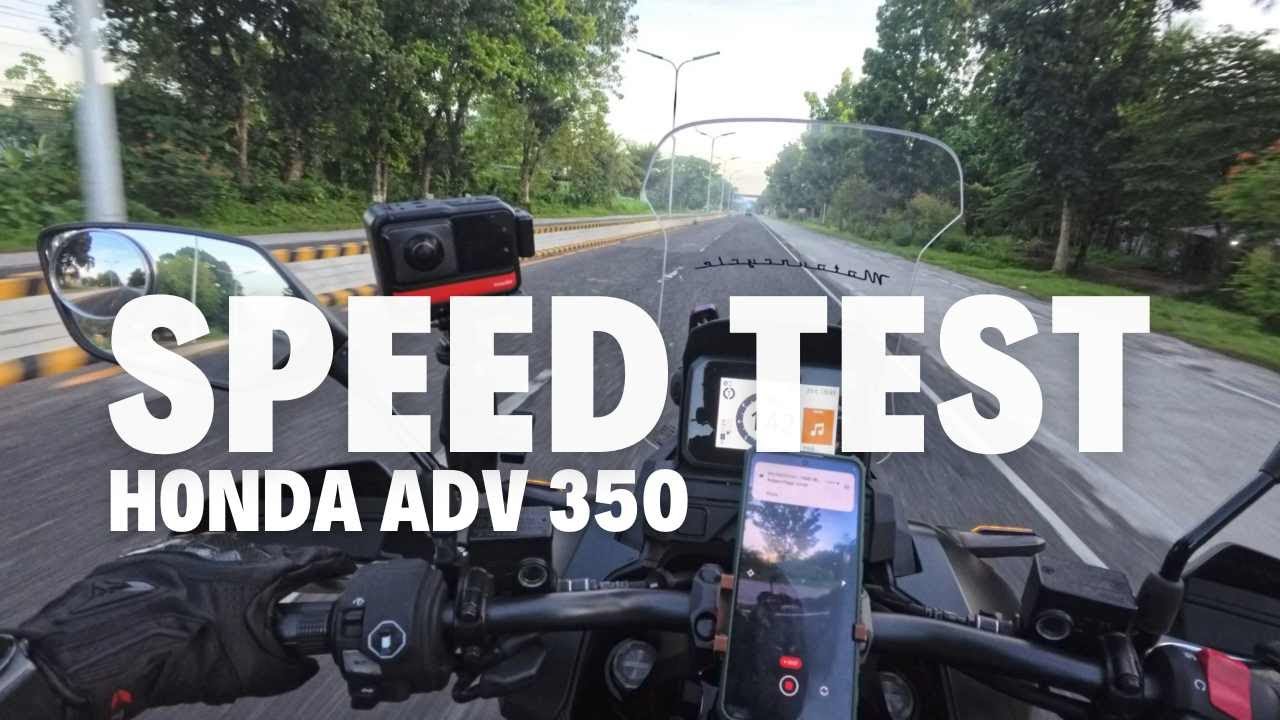 ADV 350 Top Speed Test (All stock)