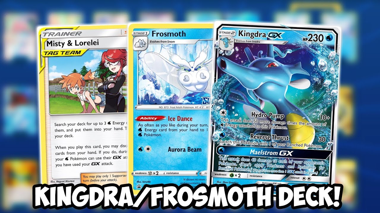 Kingdra GX Is Good With Frosmoth! OHKO & Spread In One Deck! Sword & Shield PTCGO