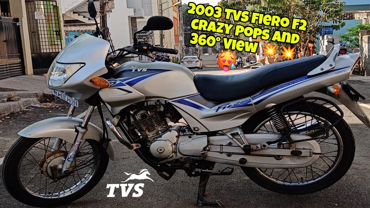 2003 TVS Fiero F2 crazy pops and 360° View 💥💥❤️‍🔥🥵🥵