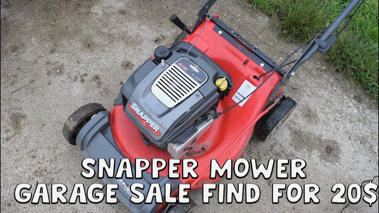Snapper Briggs and Stratton 6.75 hp quantum motor , garage sale find (part 2) for 20$