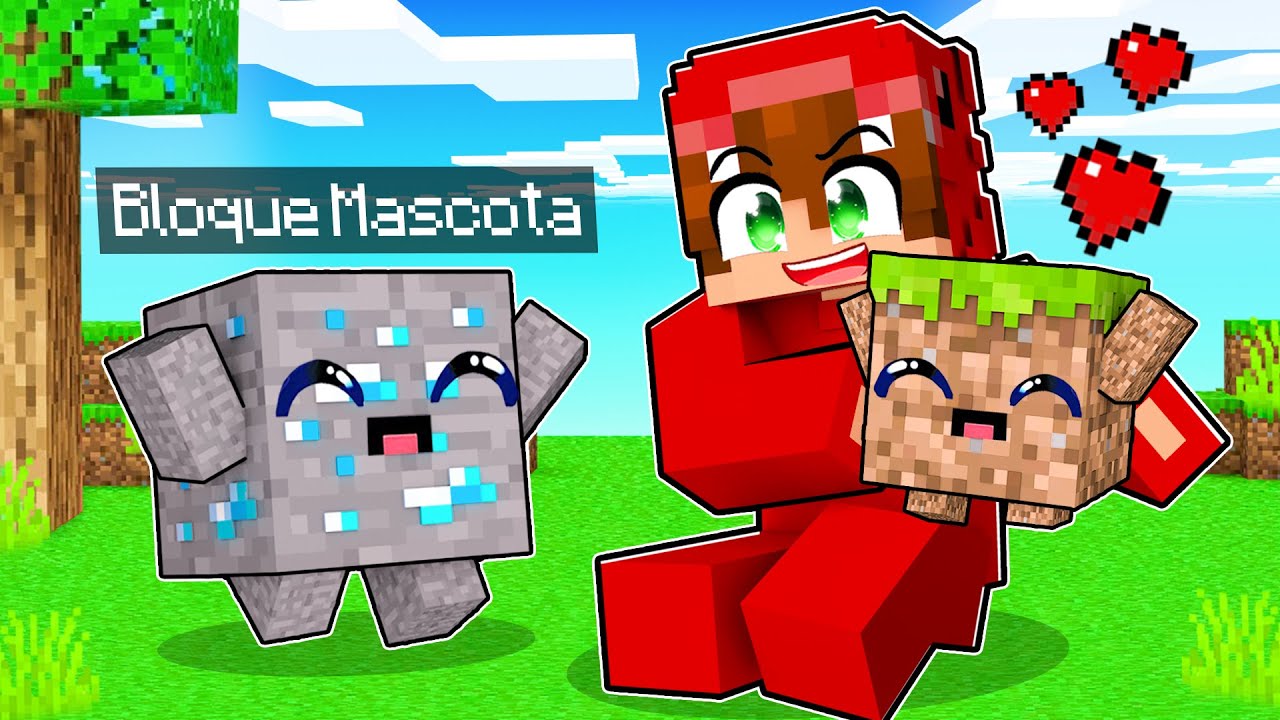 Minecraft pero Hay BLOQUES MASCOTA!