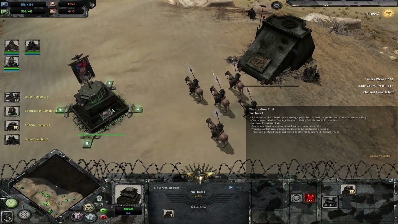 Death Korps of Krieg vs Renegade Guard - Dawn Of War : unification mod