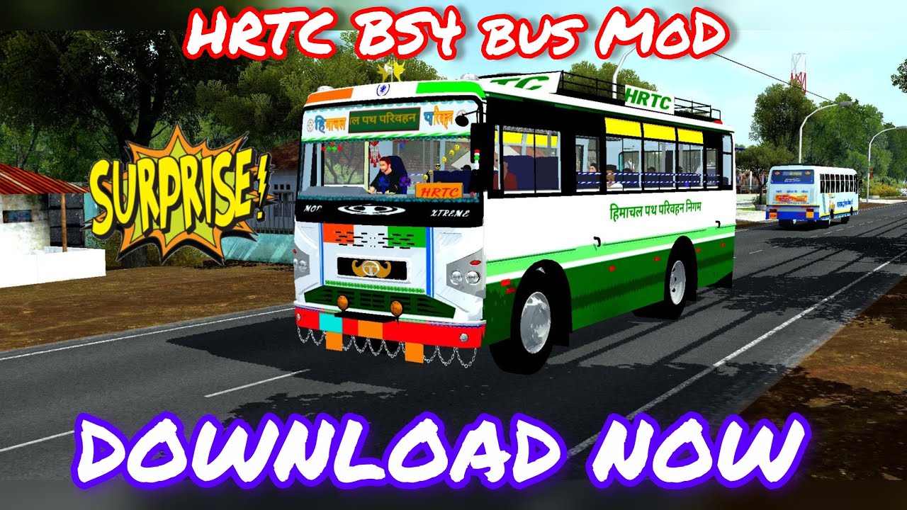 Releasing HRTC bs4 bus mod || Download Now 🔥🔥|| Decorated hrtc bus mod ||  