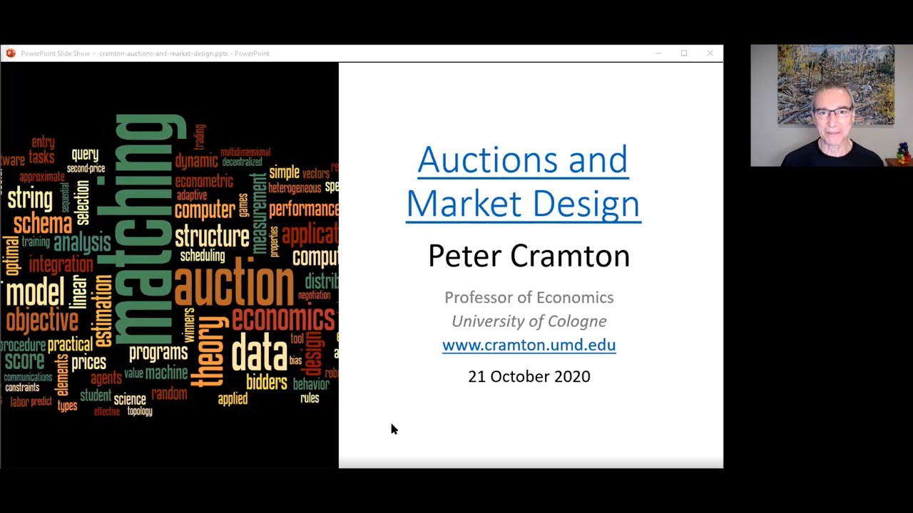 Auctions and Market Design, Lecture 8: Spectrum auctions and communications, Peter Cramton