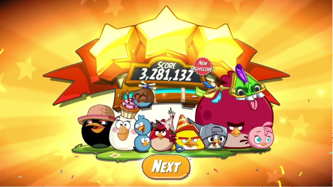 Angry Birds 2 -Gameplay level 121-122 Completed