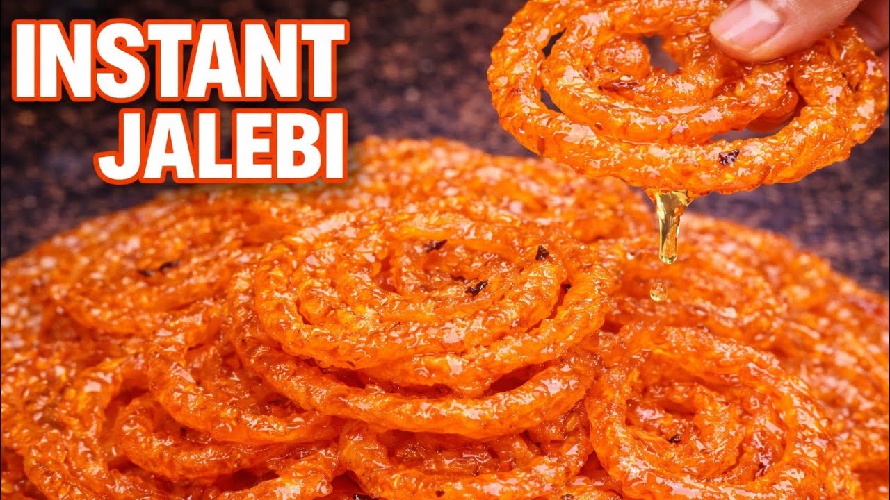 Crispy Jalebi Recipe at Home | Instant Jalebi Without Yeast