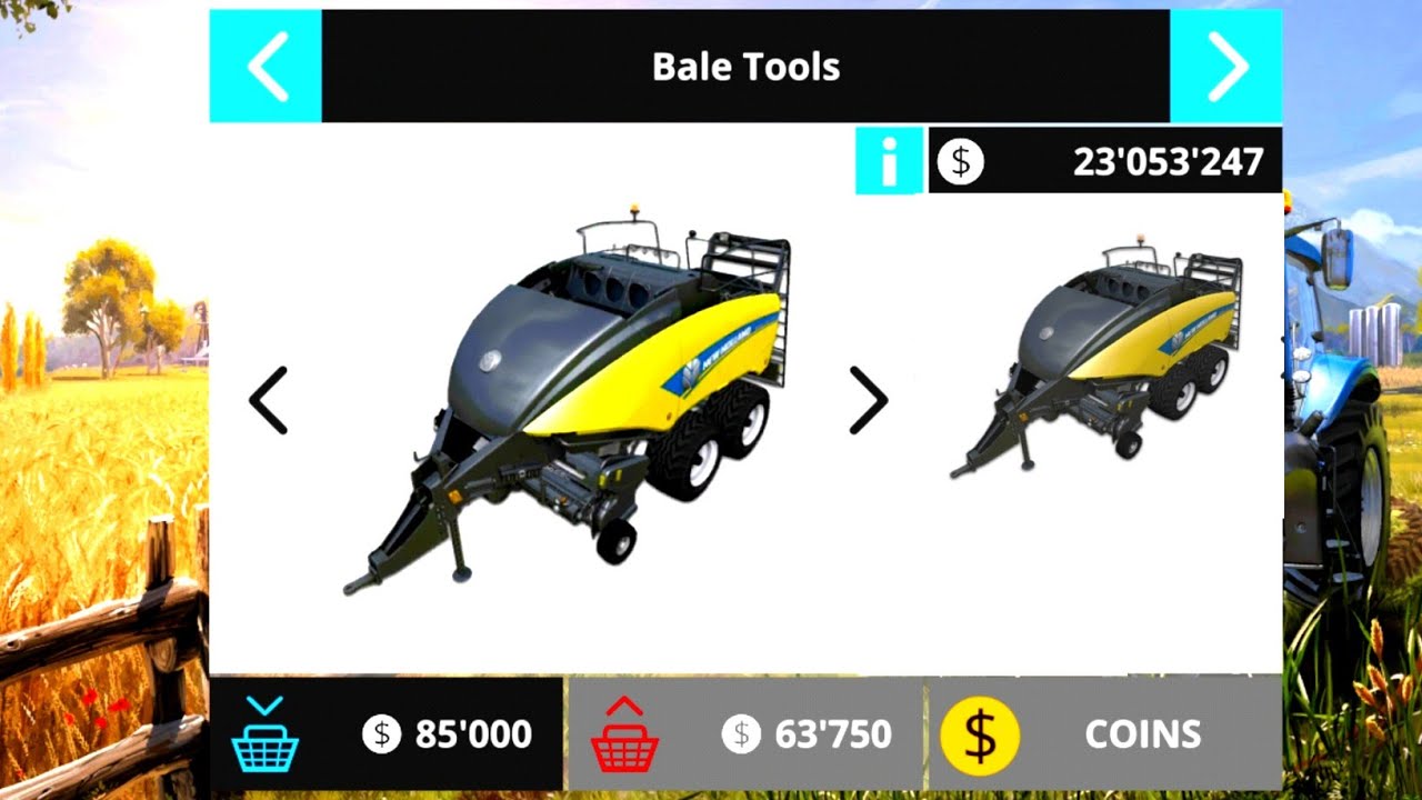 FS18. Timelapse. Bigbaler. 1290. Bale. Tools. 2.
