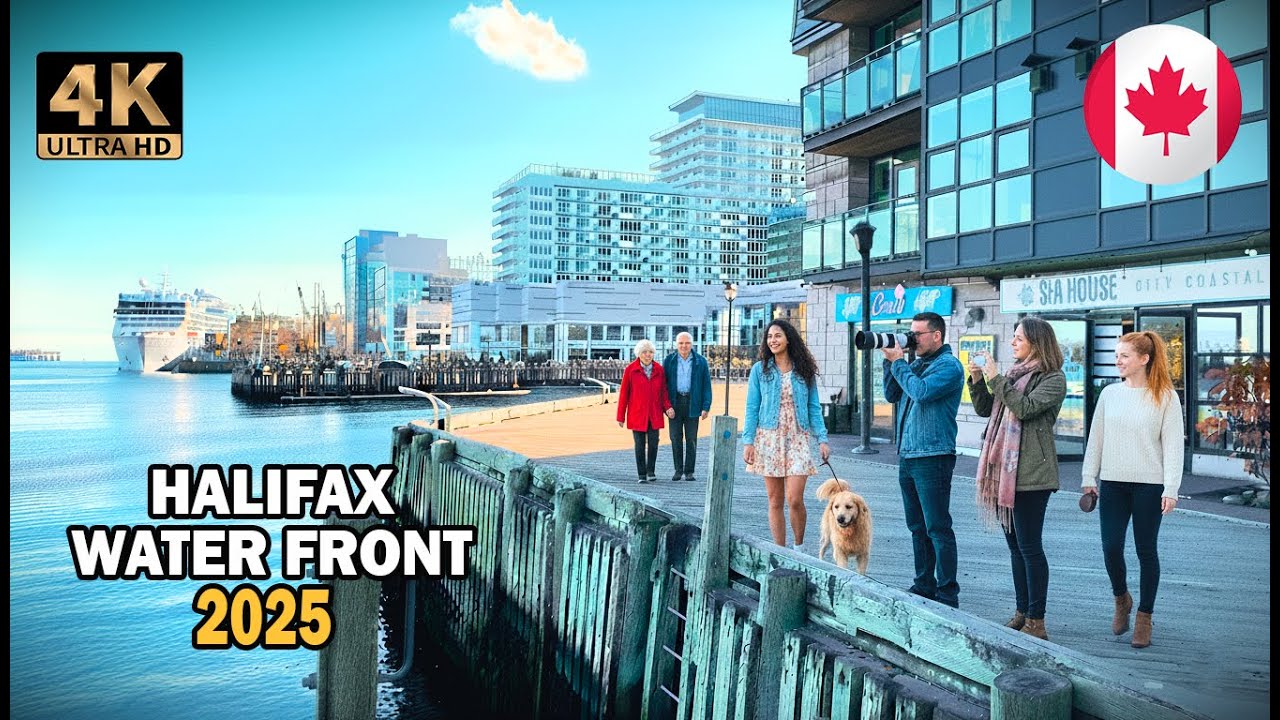 Halifax Waterfront 4K Walk 🍁 | Explore Historic Docks & Hidden Harbor Views!