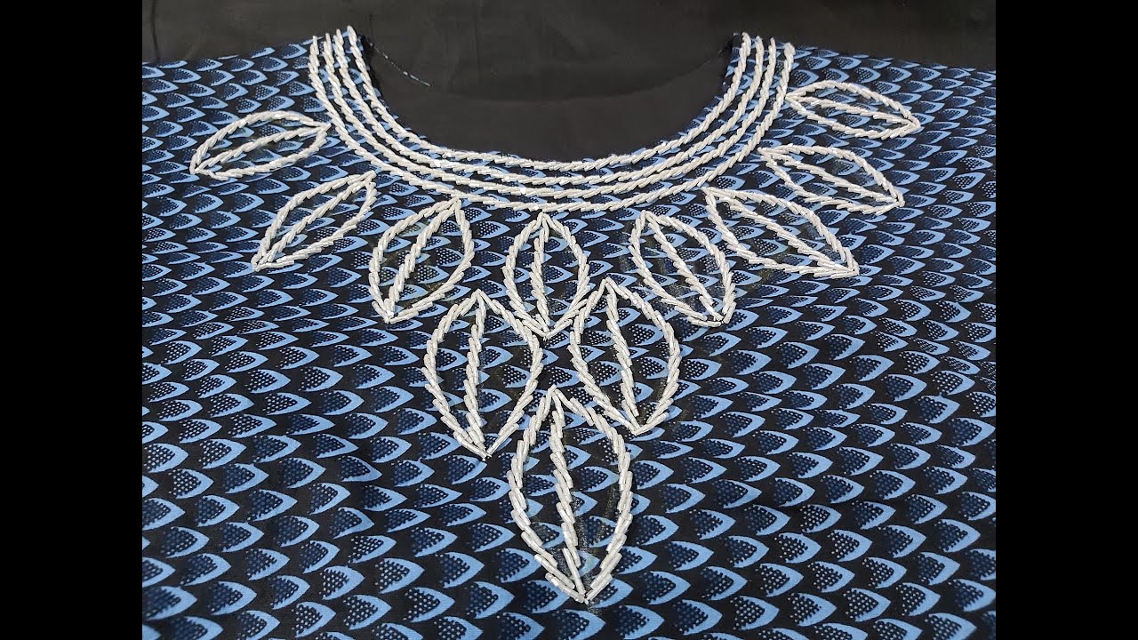 DIY BEADED NECKLINE