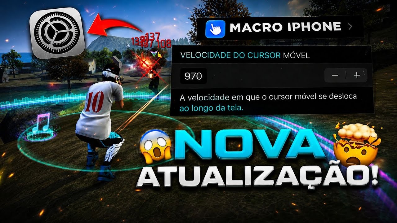 DEPOIS DA ATUALIZA&Ccedil;&Atilde;O!A MELHOR SENSIBILIDADE PARA SUBIR CAPA NO IPHONE ATUALIZA&Ccedil;&Atilde;O DO FREE  FIRE!