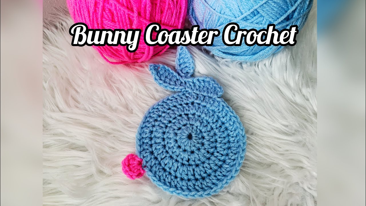 Rabbit/Bunny Coaster Crochet Tutorial | How to crochet a rabbit/bunny coaster for beginners