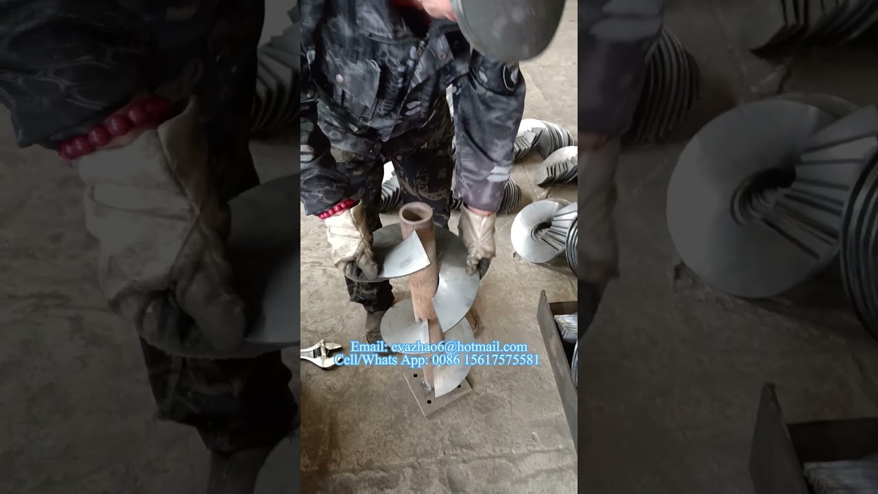 Sectional Auger Flight Production, Helix Screw Blade #auger #spirals #screwconveyor #helix #flight