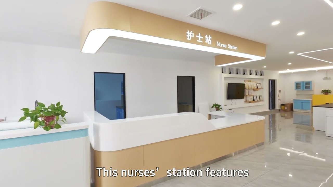 Modern Nurse Station for Hospitals & Healthcare Facilities | Custom Medical Furniture #shorts