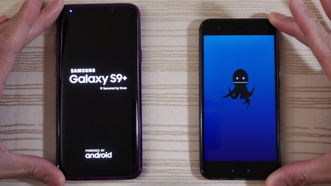 Galaxy S9 Plus vs Xiaomi Mi6 with Oreo Update MIUI 9.2.3 - Speed Test!