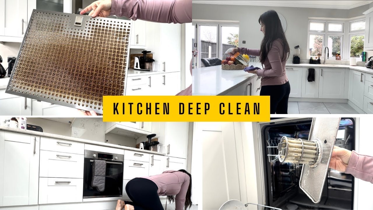 RELAXING KITCHEN DEEP CLEAN | SPRING CLEANING MOTIVATION 2025