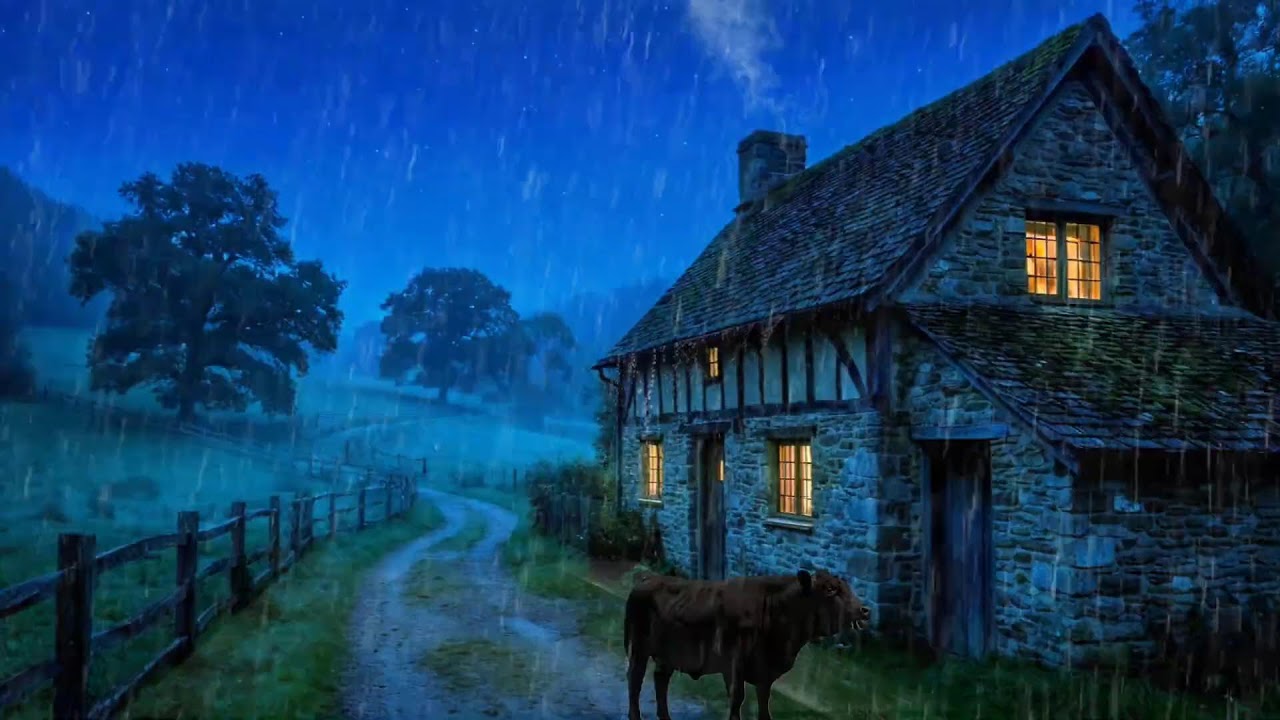 Sleep Peacefully in 3 Minutes 🪵🌧️ Cozy Cabin Rain | Deep Night Rest Ambience