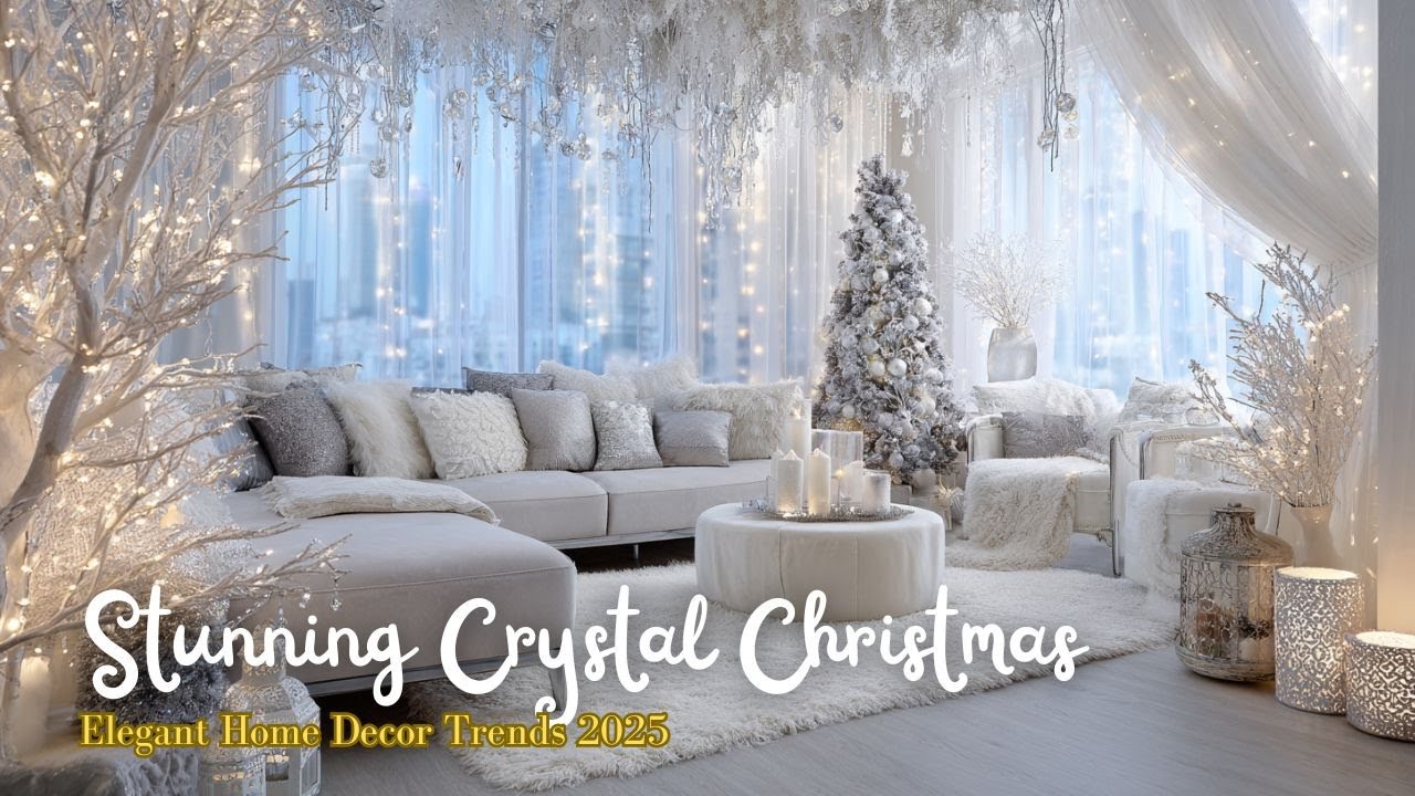 Stunning Crystal Christmas Decorations You’ll Love! Elegant Home Decor Trends 2025  4K Tour
