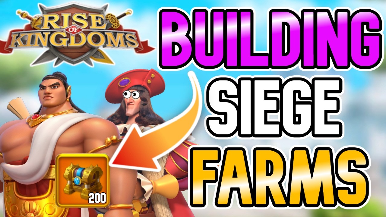 Making My Farms Stacked Siege Accounts | Rise of Kingdoms