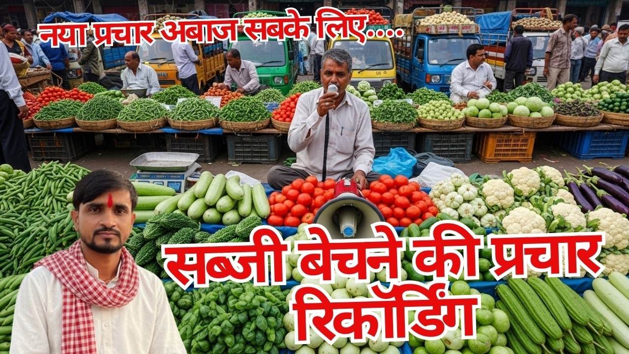 सब्जी बेचने की रिकॉर्डिंग ! सब्जी बेचने की प्रचार रिकॉर्डिंग  #नयाप्रचारऑडियो #trending #2025mix