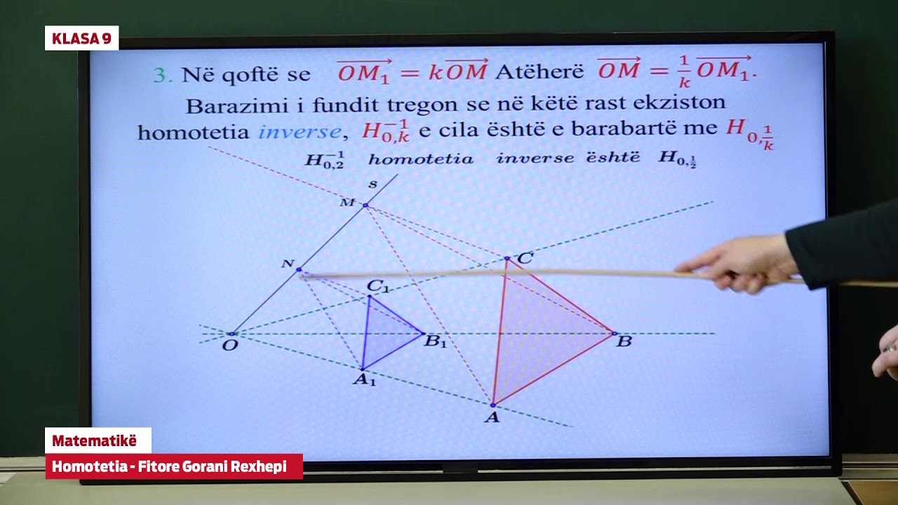 e Mesimi - Klasa 9 - 9505 - Matematikë - Homotetia