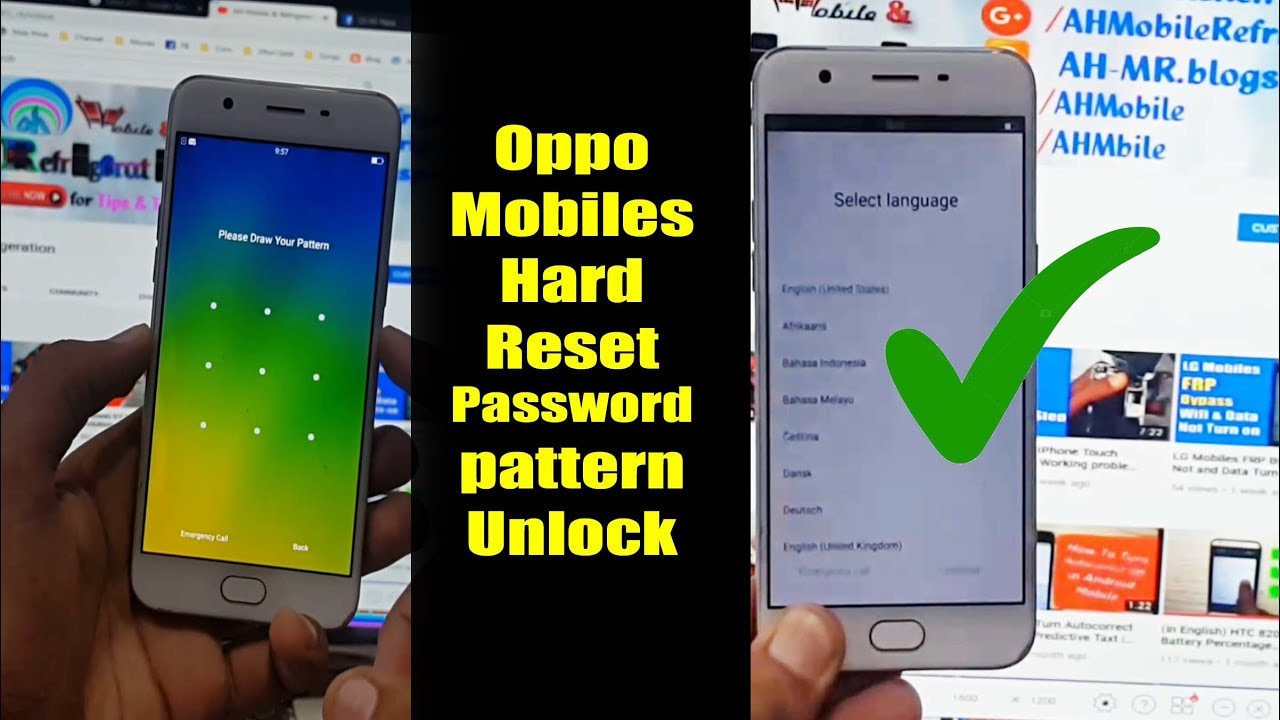 Oppo A57 (CPH1701) Hard Reset Password Pattern Unlock | Urdu Hindi