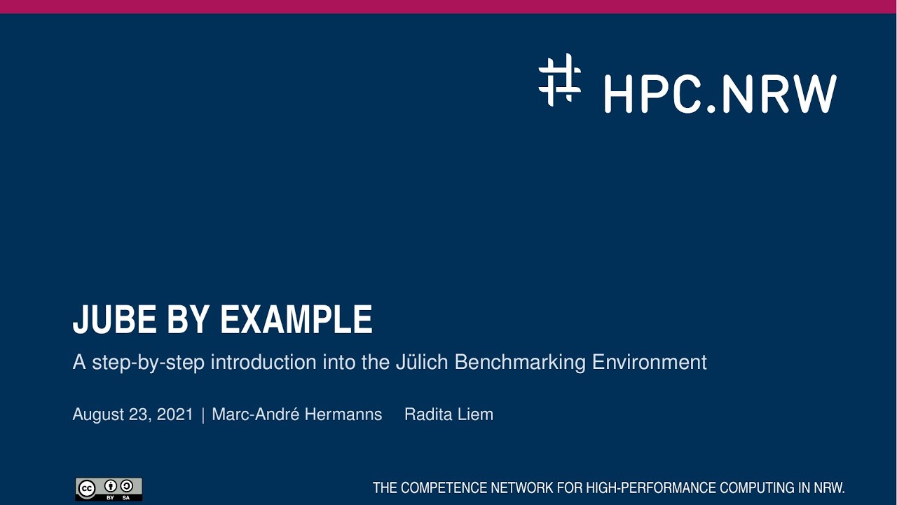 Automating your HPC workflow with JUBE