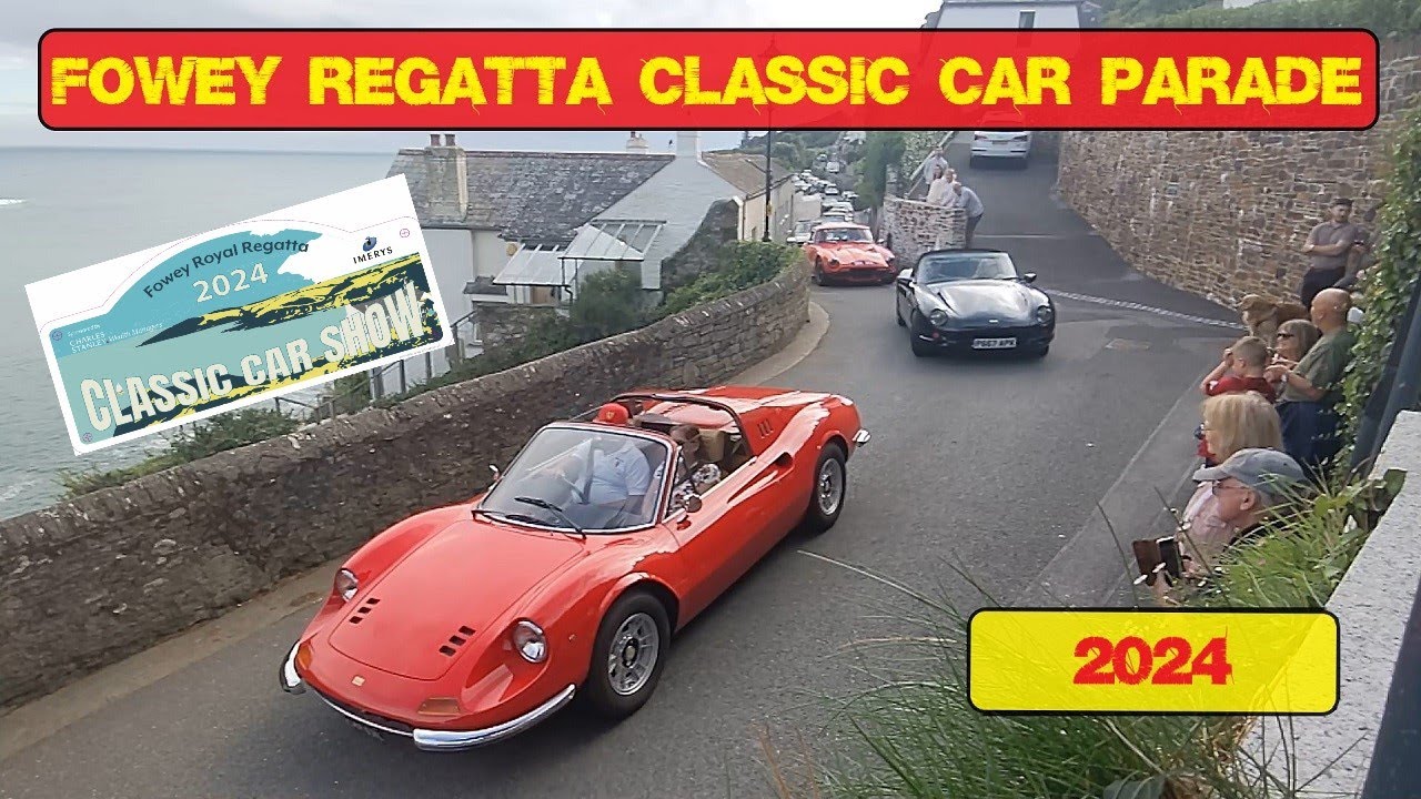 Fowey Regatta Classic Car Parade 2024