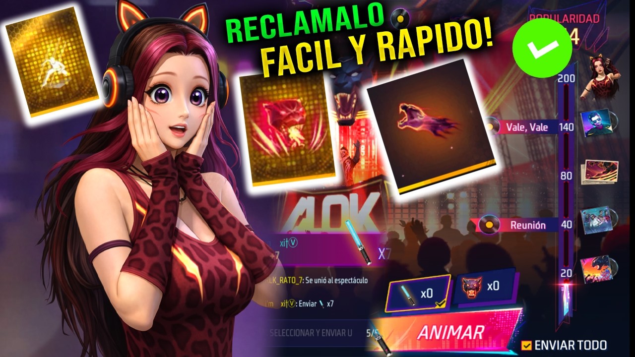 Cómo conseguir concierto de manchas GRATIS en free fire acceso anticipado evento festival del ritmo