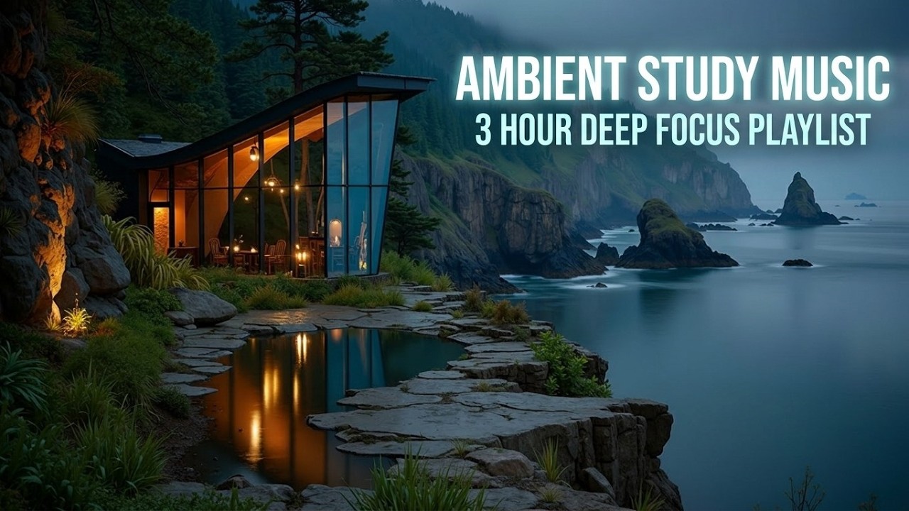 Deep Focus Study Playlist ~ Oceanfront Calm for Peak Productivity & Brain Boost