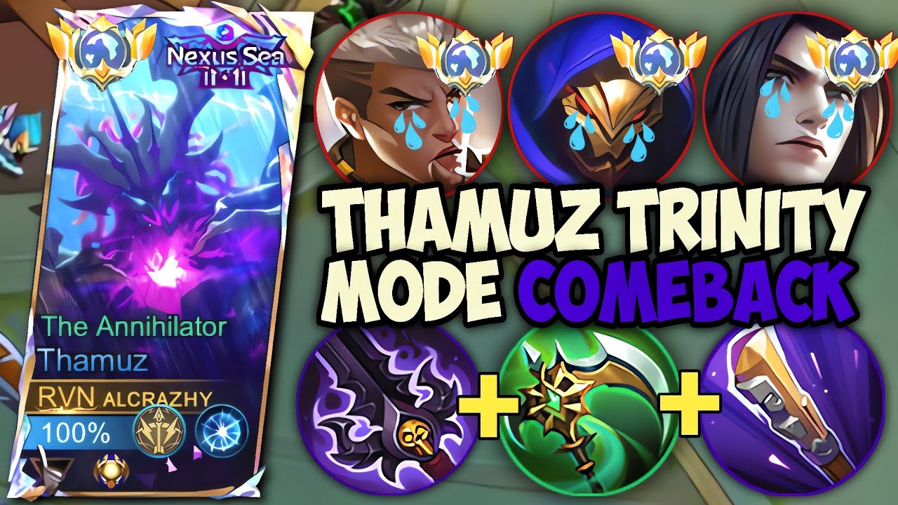BERAWAL DIBANTAI THAMUZ COMEBACK PAKAI MODE ATTACK SPEED‼️GAMEPLAY TOP GLOBAL THAMUZ -MLBB