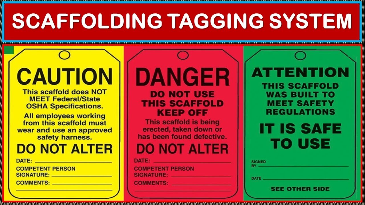 SCAFFOLDING TAGGING SYSTEM