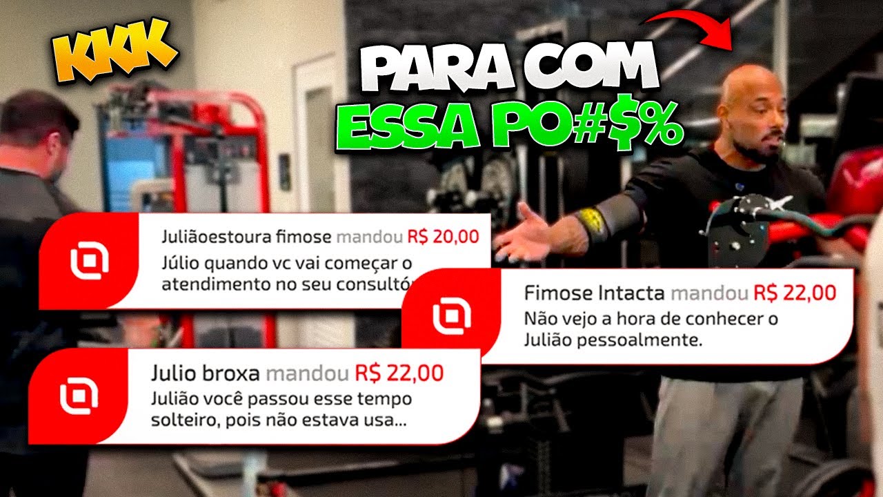 HOJE O CHAT PESOU NA DO JULIÃO COM OS LIVE PIX KKK | TREINÃO DE PEITO, DÚVIDAS E MUITA RESENHA!