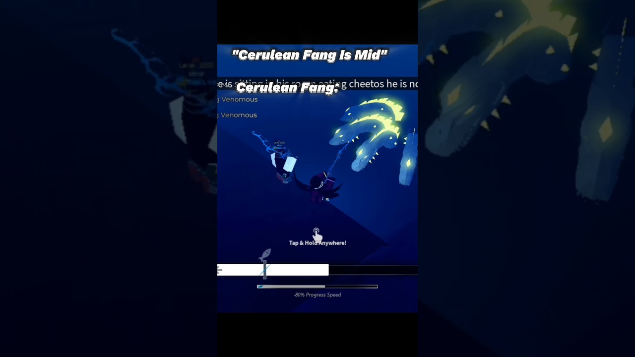 Cerulean Fang rod is CRAZY For Admin abuse! #roblox #fisch