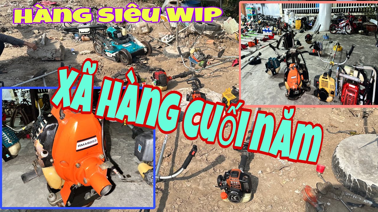 19/1 Cắt cỏ Kommitsu 40li💥 Kawasaki Th♻️Makita 1tr2 m&aacute;y LH ☎️0939,919,770