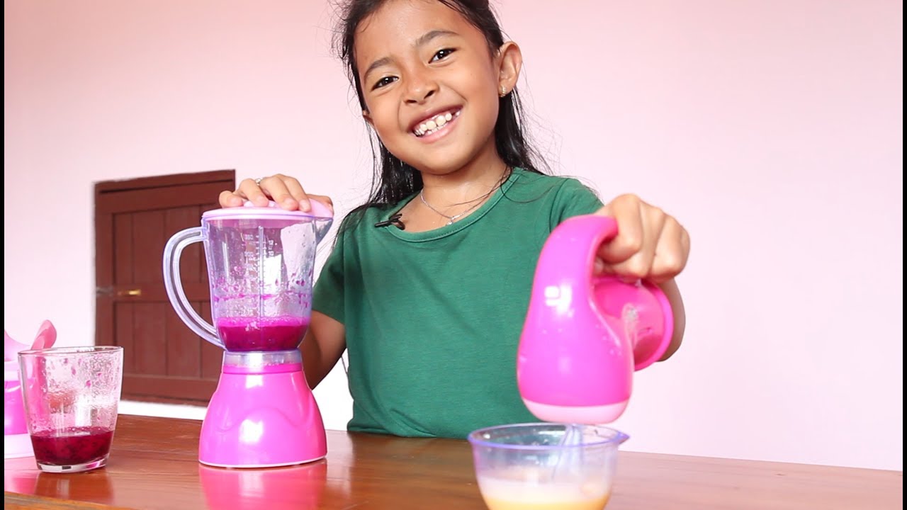 Unboxing Mainan Anak Blender Mixer Wah Bisa Buat Jus Beneran - Kitchen Set Toys for Kids