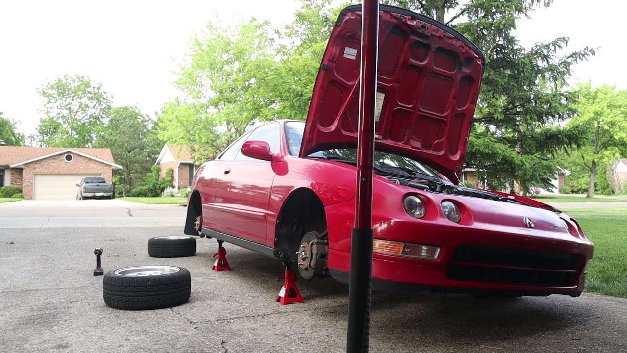 Как установить койловер на Acura Integra (1994 - 2001)