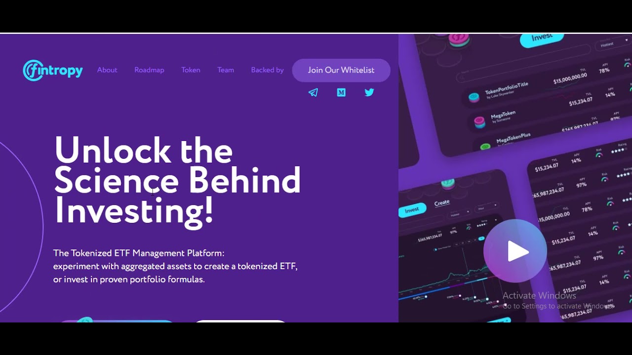 Fintropy [ Tokenized ETF Management Platform ]_______________________