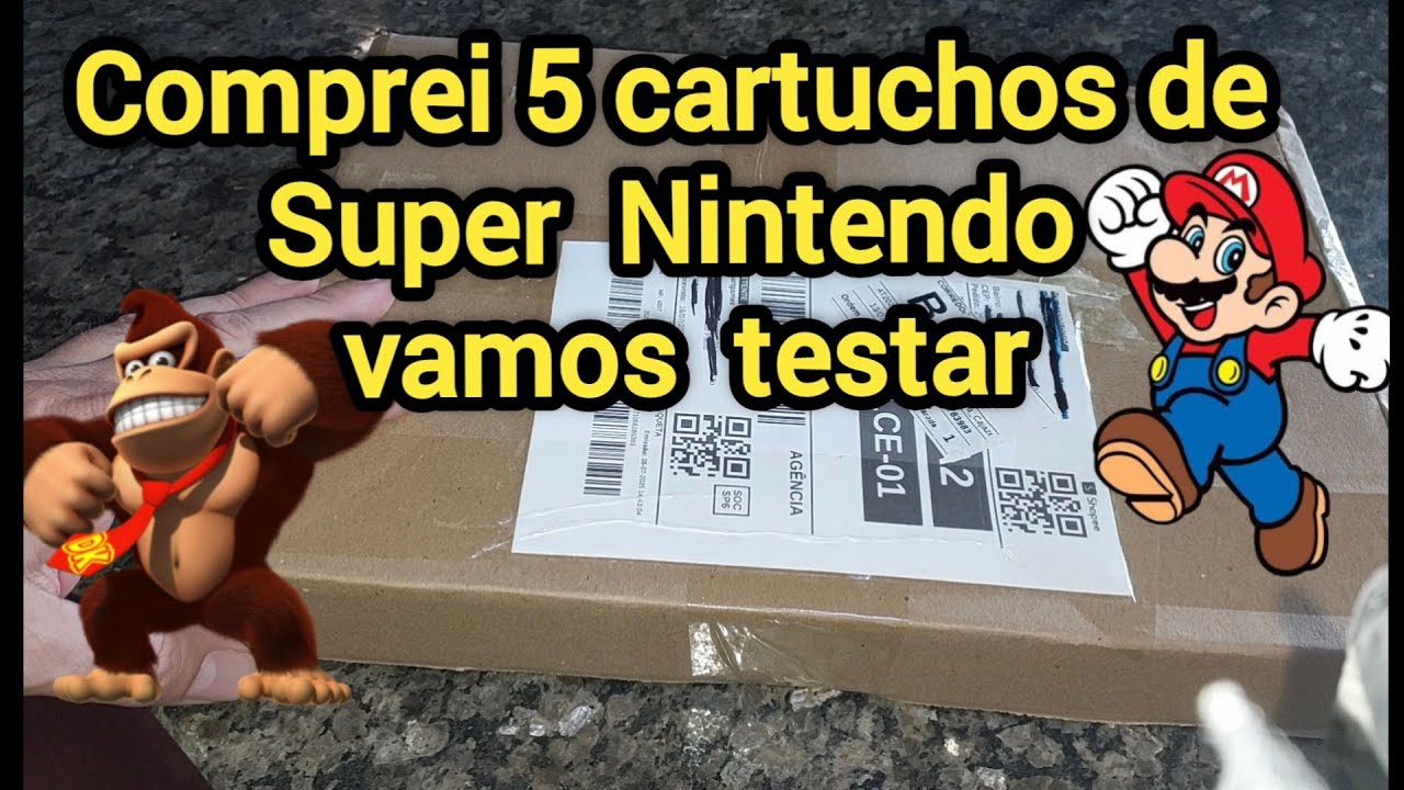 COMPREI 5 CARTUCHOS DE SUPER NINTENDO VAMOS TESTAR!