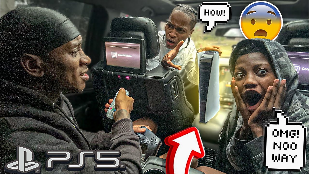 I HOOKED UP THE PS5 WITH MY LIL BRO IN JAZZ NEW SRT JEEP  🎮😂 ❗️*gone wrong*