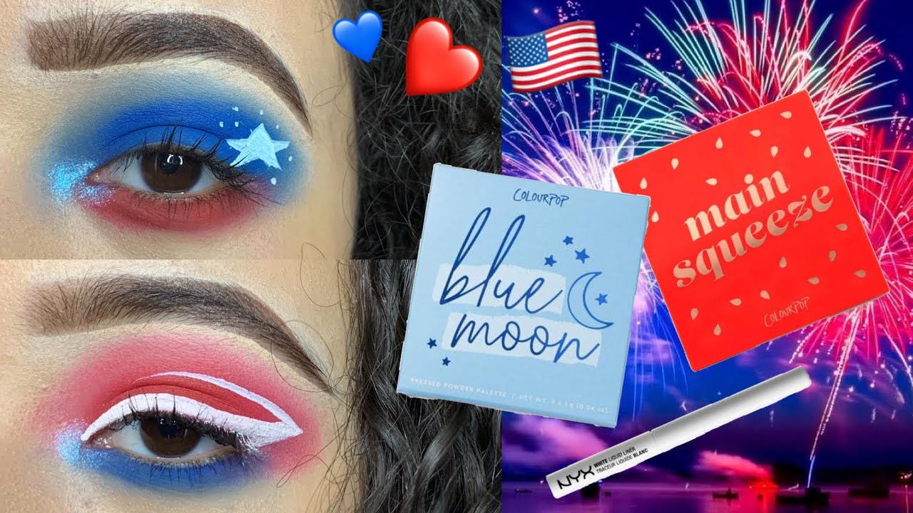 4th of July Eye Makeup Tutorial | Jess My Makeup