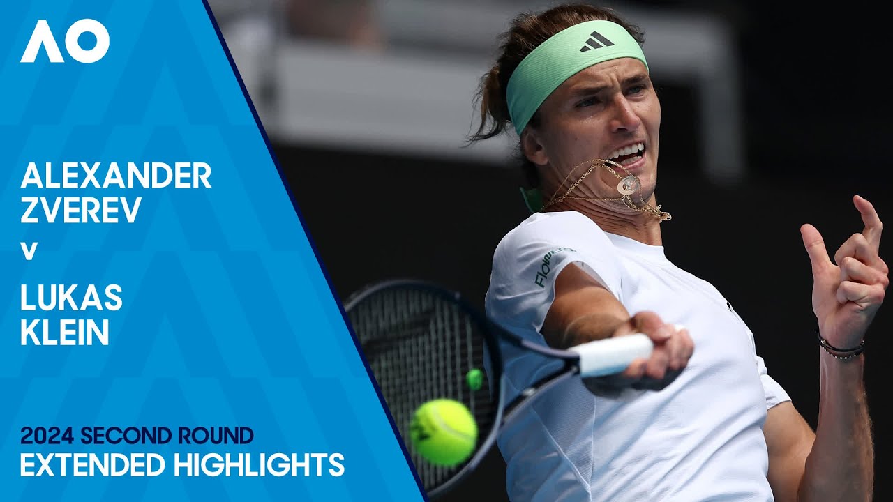 Alexander Zverev v Lukas Klein Extended Highlights | Australian Open 2024 Second Round