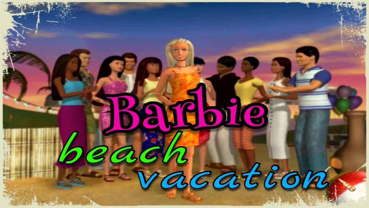 Игра детства: полное прохождение игры Барби приключения на пляже / Barbie beach vacation
